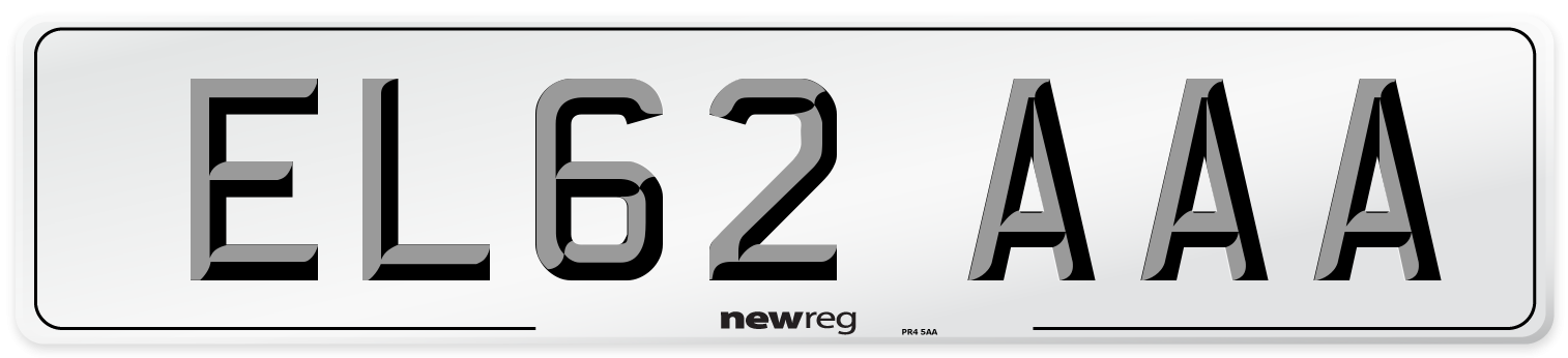 EL62 AAA Number Plate from New Reg